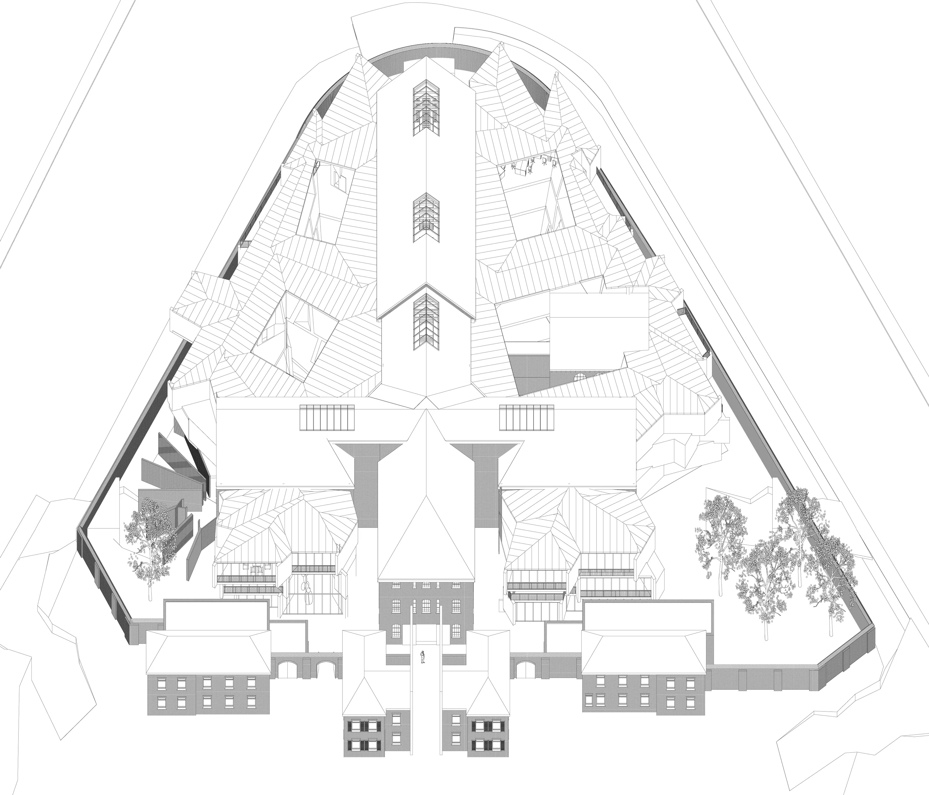 Plattegrond van het kelderniveau